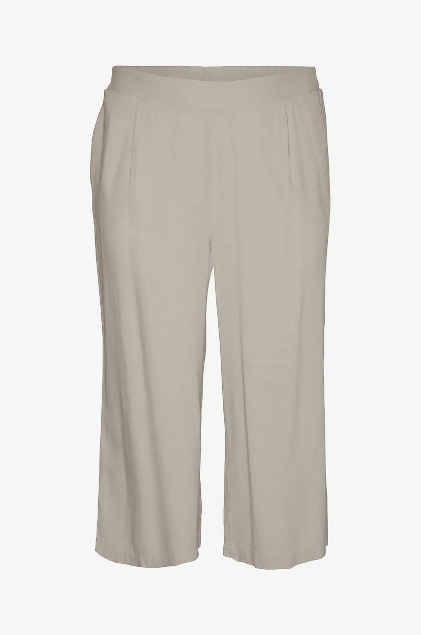 Vero Moda Curve Bukser vmcMymilo H/W Culotte Wvn GA C - Beige