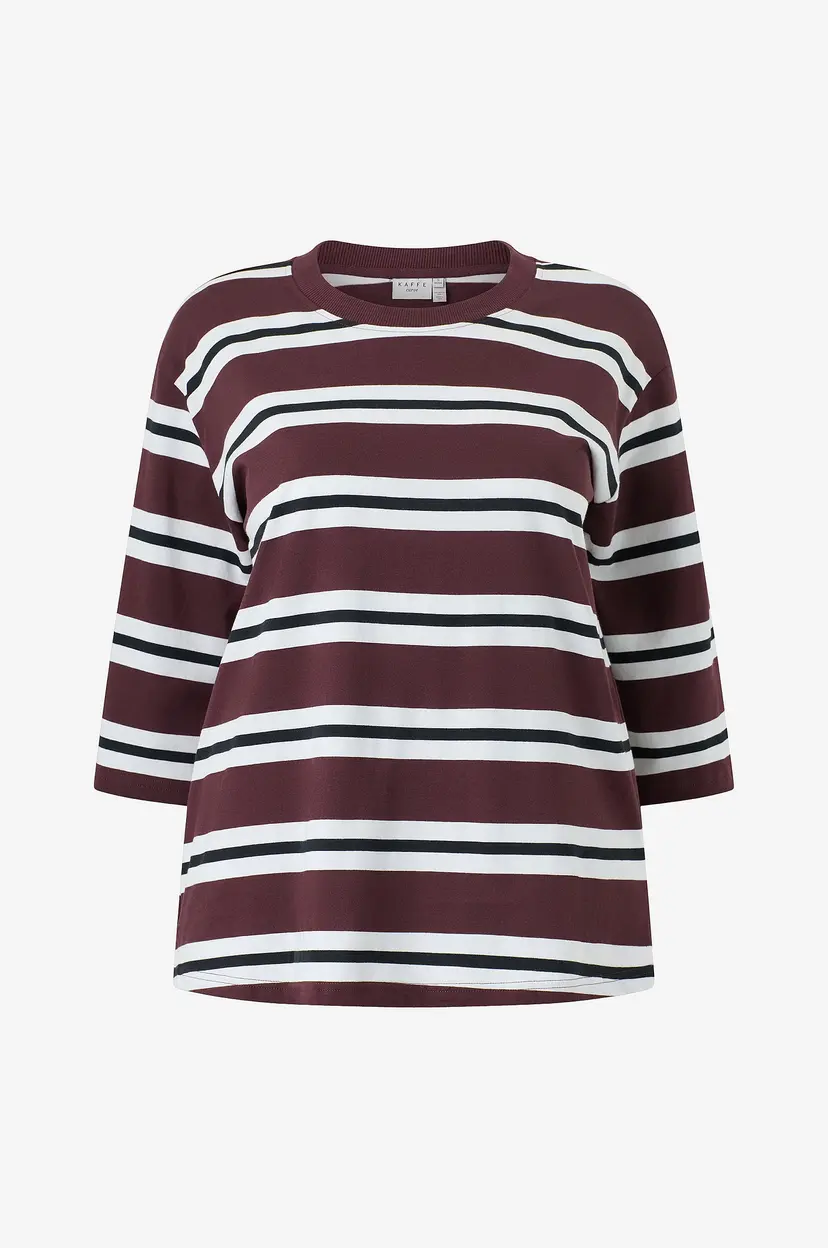 KAFFE Curve Langermet topp KCwinni Tshirt - Lilla