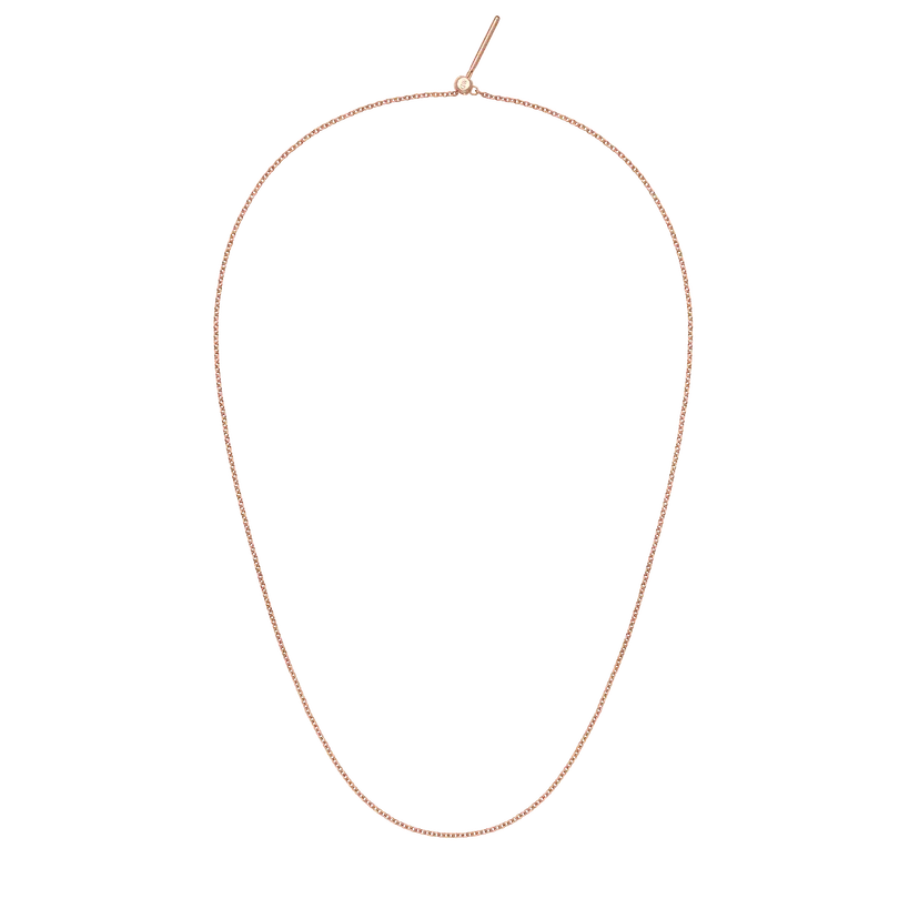 Daniel Wellington Rose Gold Necklace Charms Chain Rg | DW
