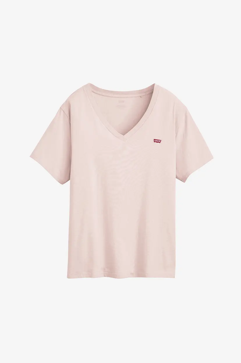 Levi's Plus T-skjorte PL Perfect Vneck - Rosa