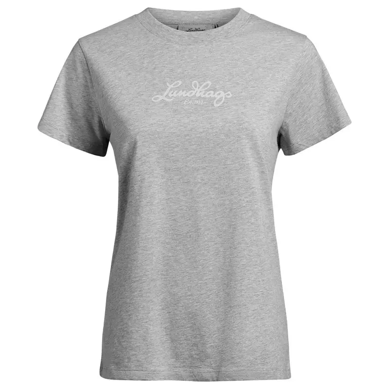 Lundhags Lundhags Järpen Logo T-shirt W Light Grey Melange