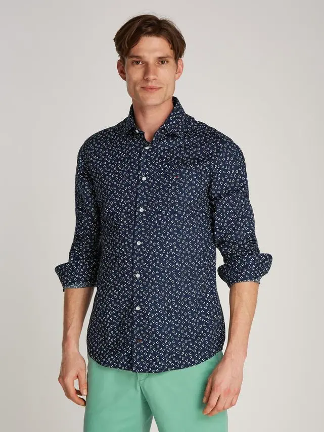 Tommy Hilfiger CL W OXFORD DITSY FLOWER SHIRT
