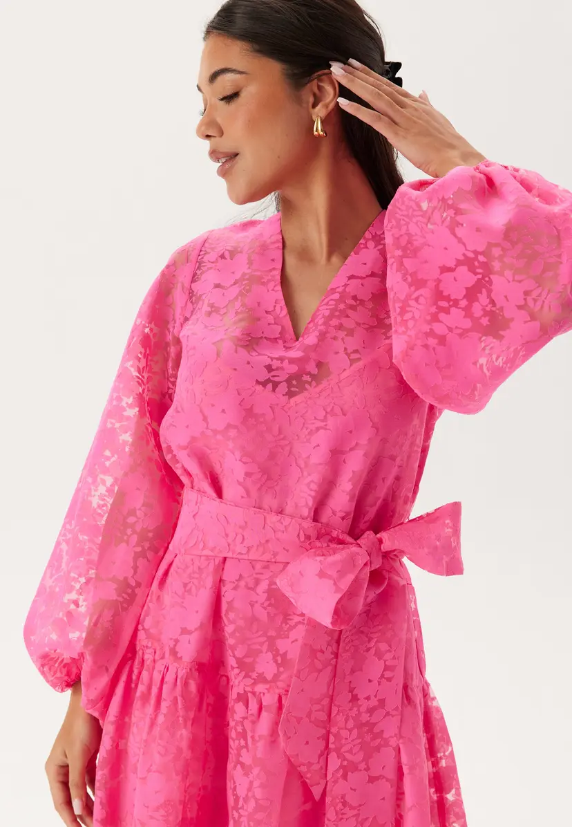 Bubbleroom Occasion Balloon Sleeve Midi Dress
