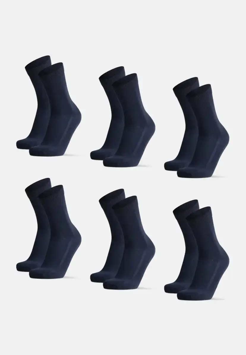 DANISH ENDURANCE BAMBOO CREW STRØMPER fra DANISH ENDURANCE, Navy Blue, 39-42