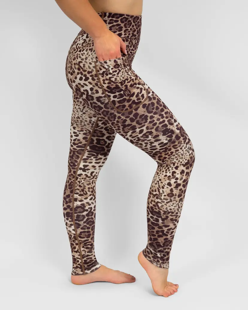 Maya Freya Aya Leopard Tight Fit Winter Leggings