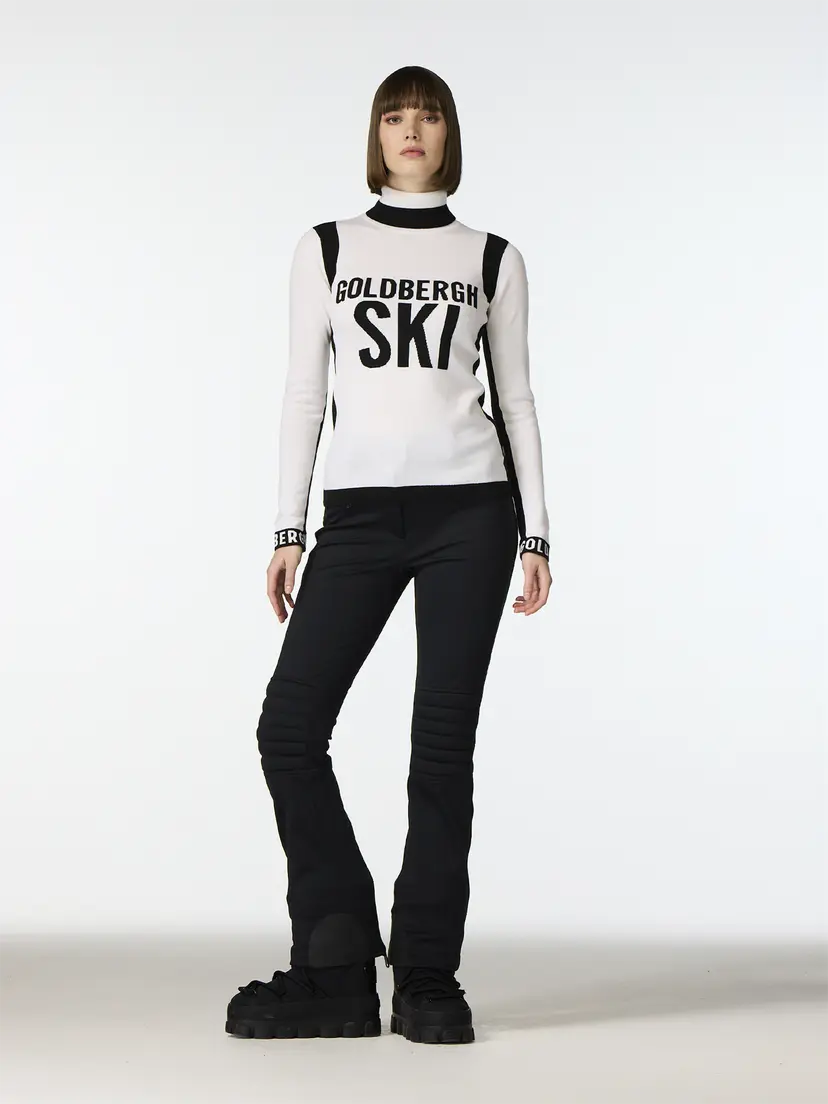 Goldbergh Noemi Long Sleeve Knit Sweater White - S