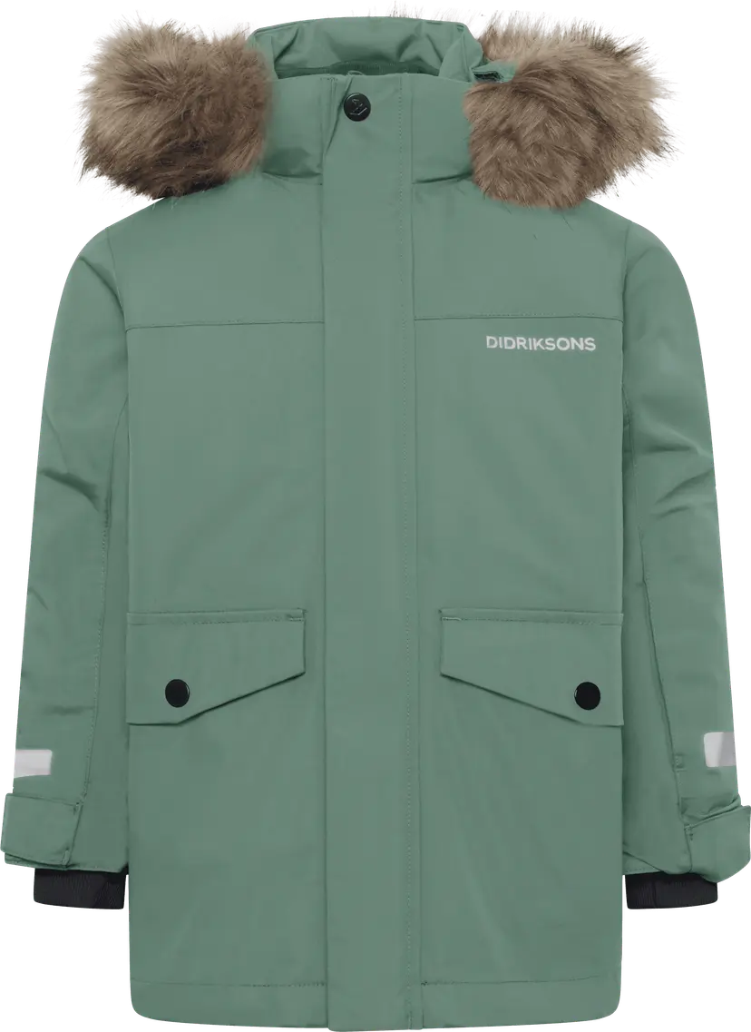Didriksons Didriksons Kids' Bjärven Parka Dark Moss