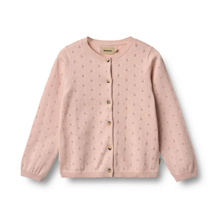 Wheat Wheat Knit Cardigan Maia Powder (98 /3 år)