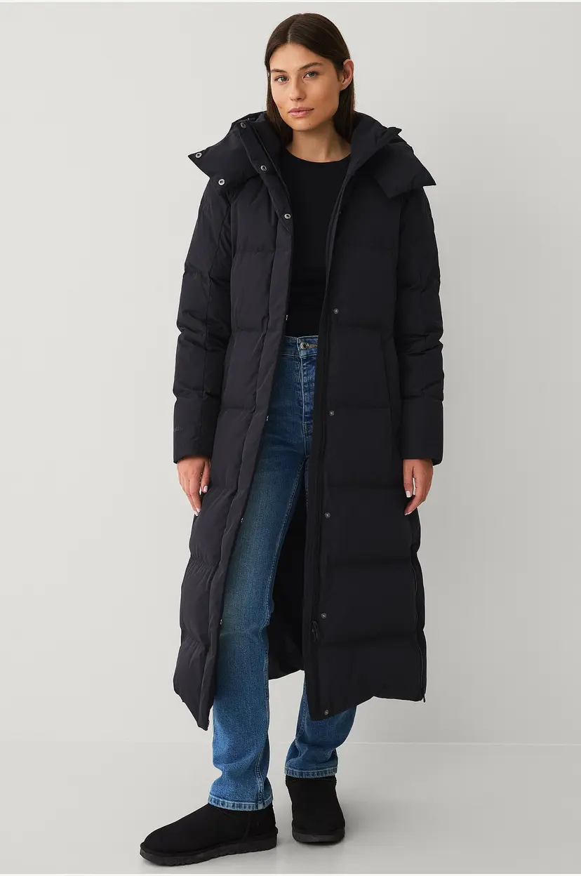 Áhkká Dunfrakk Down Coat Parka W - Svart