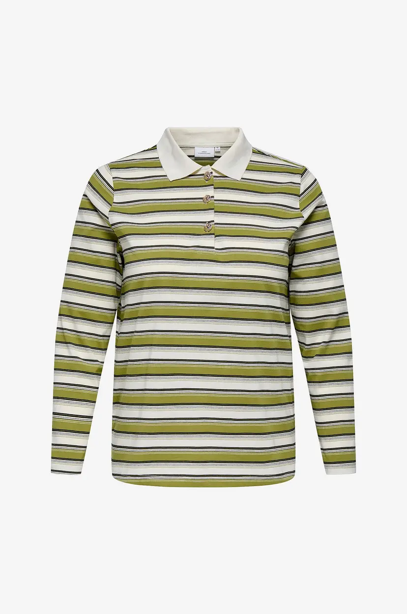 Only Carmakoma Pologenser carGlobe L/S Polo O-neck Blouse Jrs - Hvit