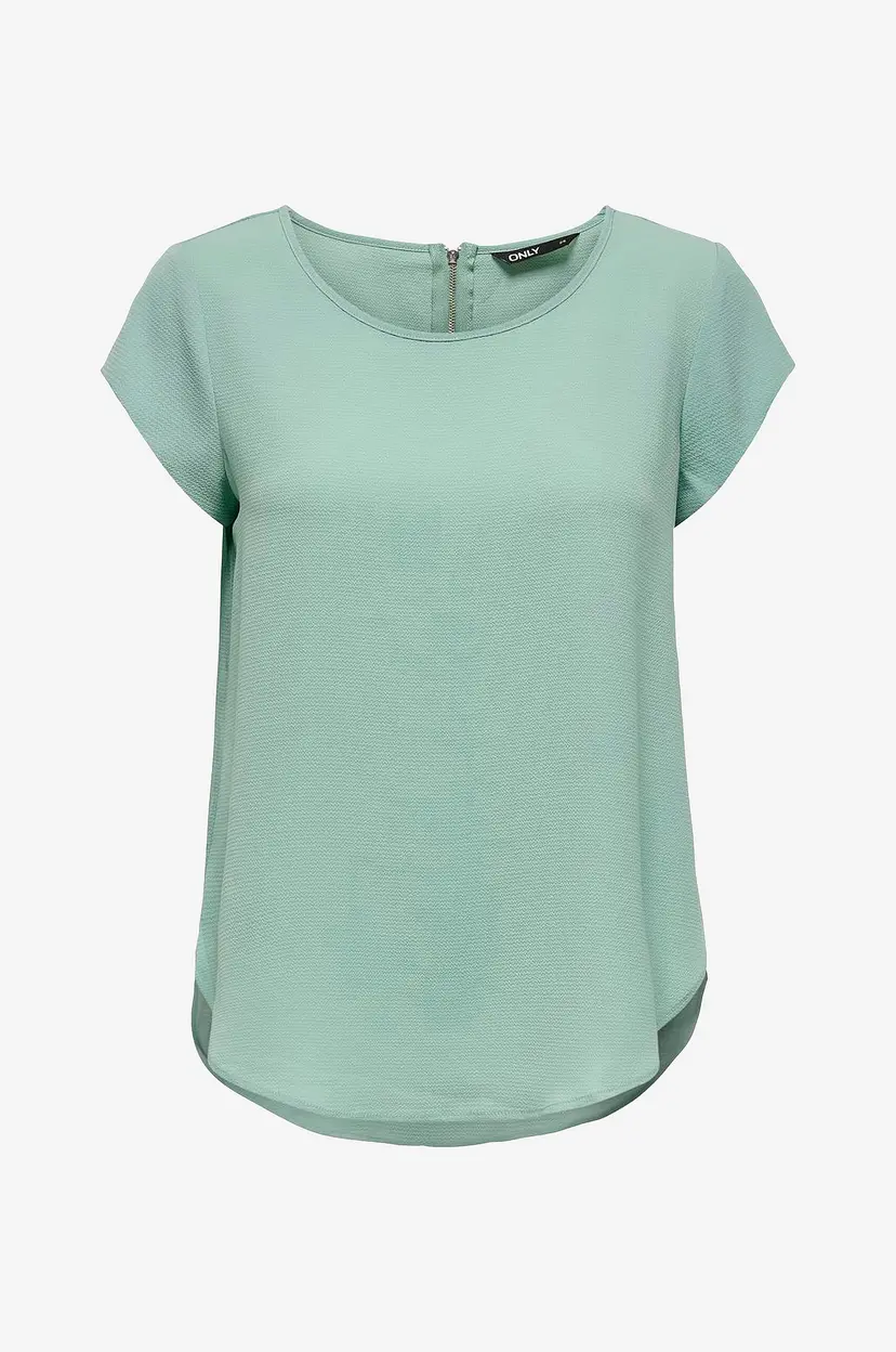 ONLY Topp onlVic S/S Solid Top - Grønn