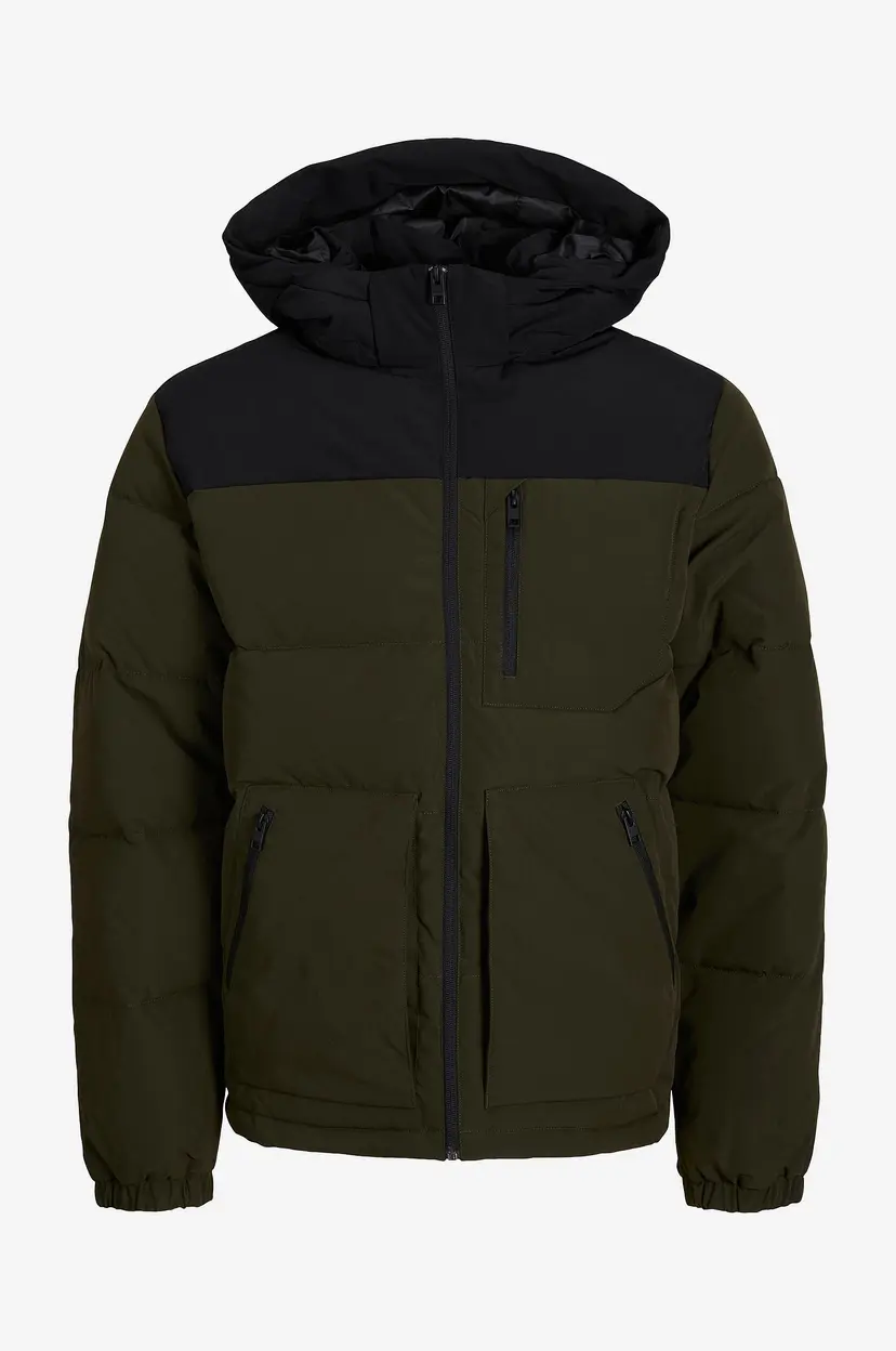 Jack & Jones Plus Jakke jjeOtto Puffer Jacket SN Pls - Grønn