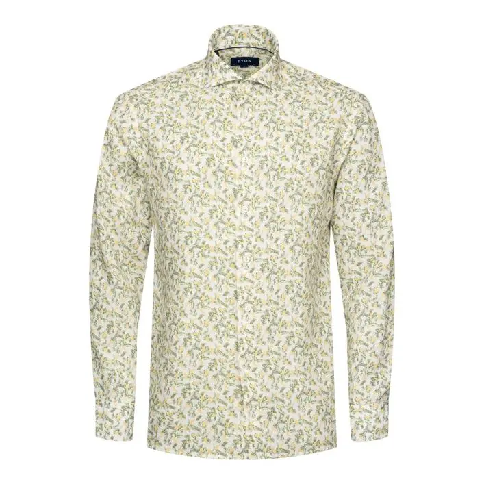 ETON Banana Linen Shirt