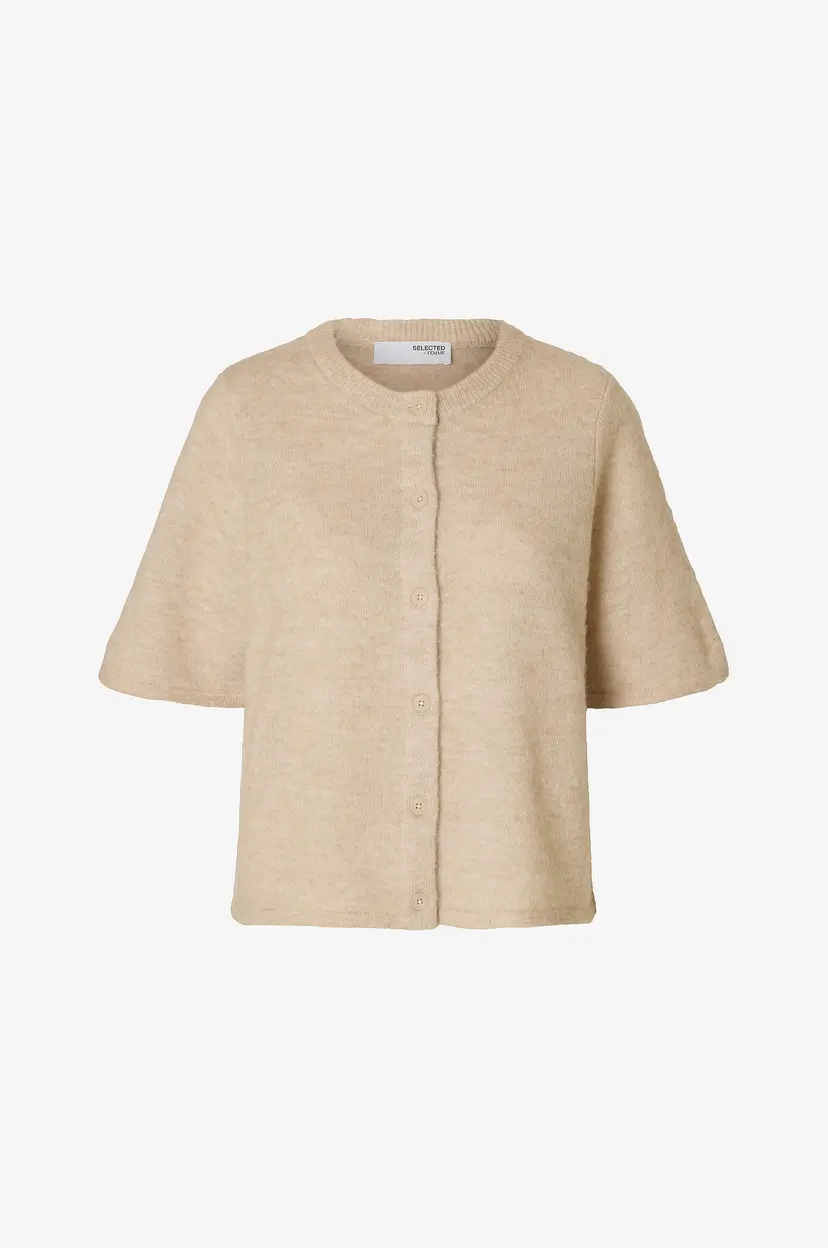 Selected Women Kardigan slfLulu 2/4 Knit - Beige