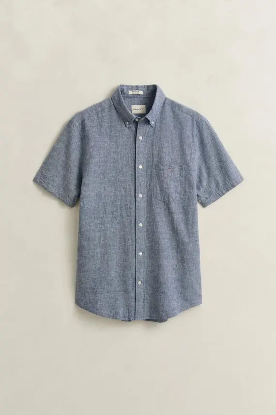 Gant REG COTTON LINEN SS SHIRT