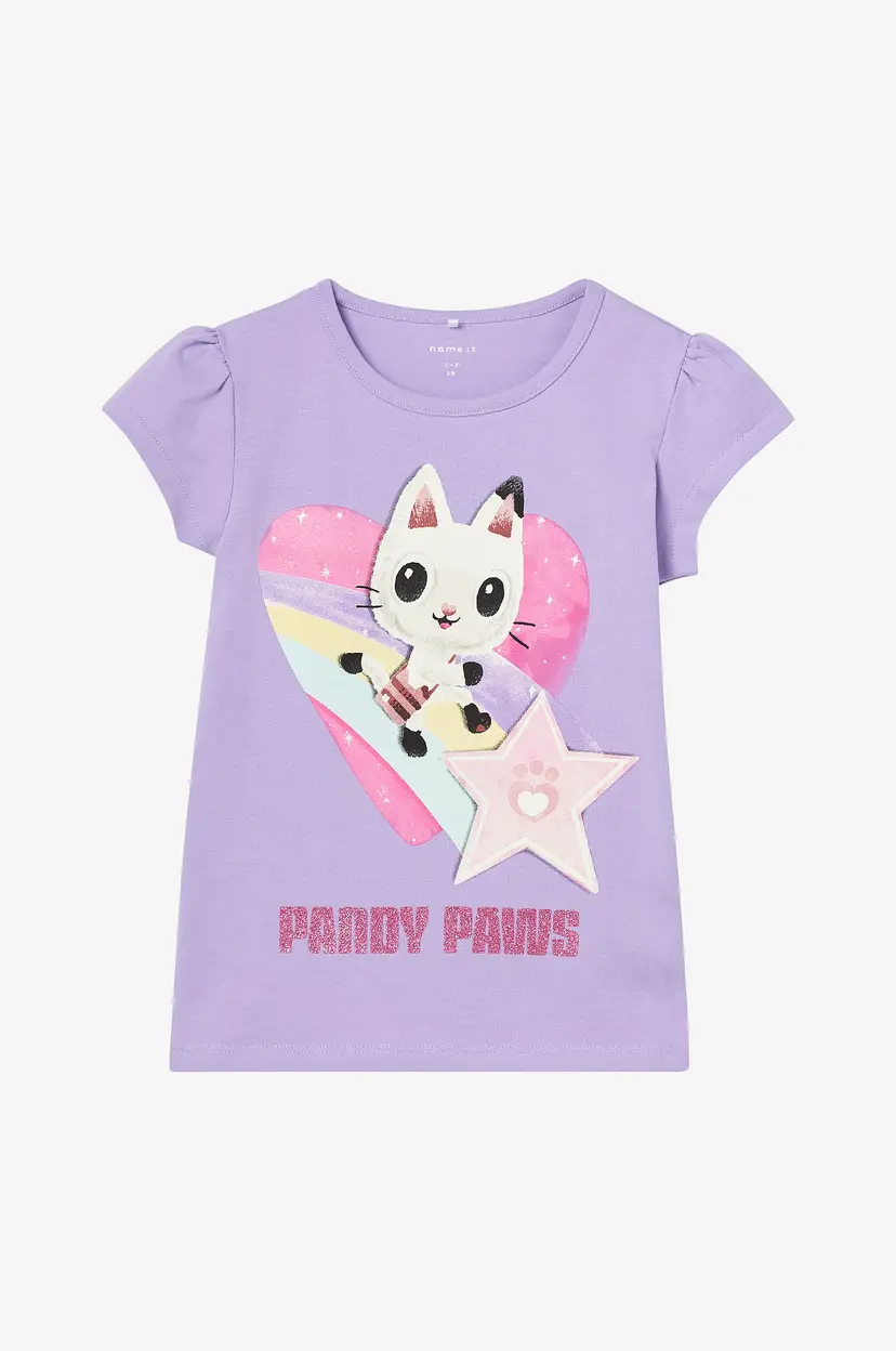 NAME IT Topp nmfMamma Gabby SS Top Box Sky - Lilla