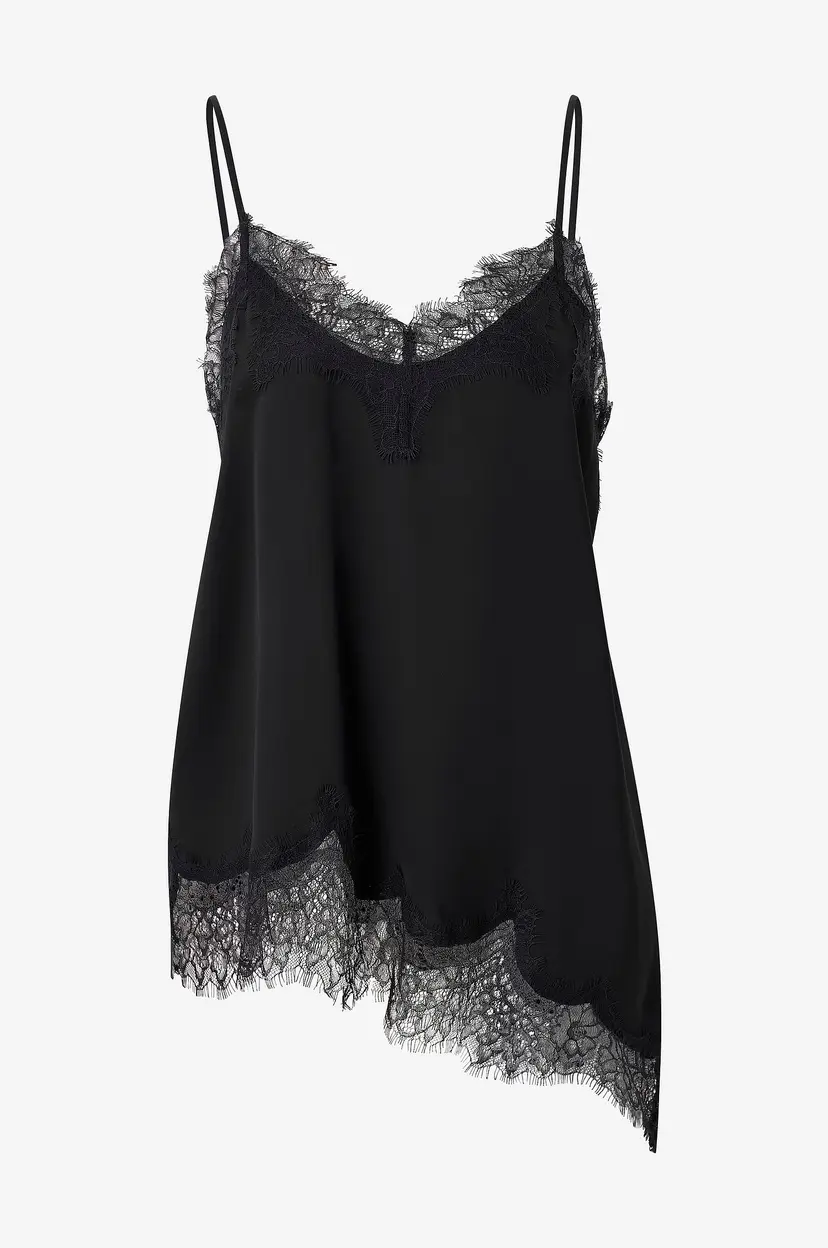 Second Female Topp Lacia Strap Top - Svart