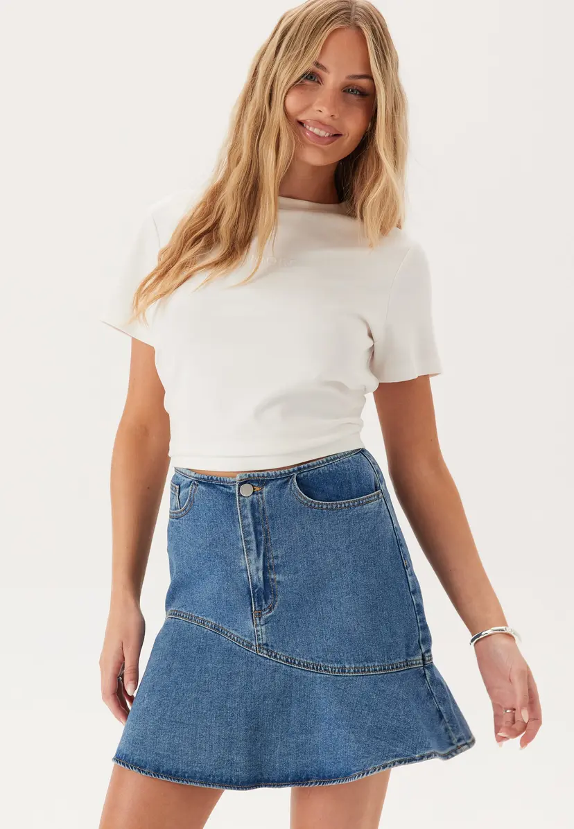 Vila Vijessie Rw Short Denim Skirt
