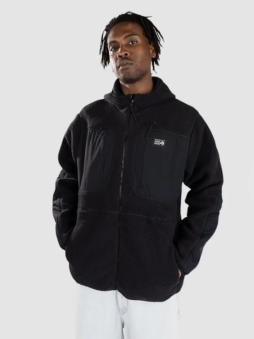 Mountain Hardwear Mountain Hardwear HiCamp Fleece Hettegenser med glidelås svart
