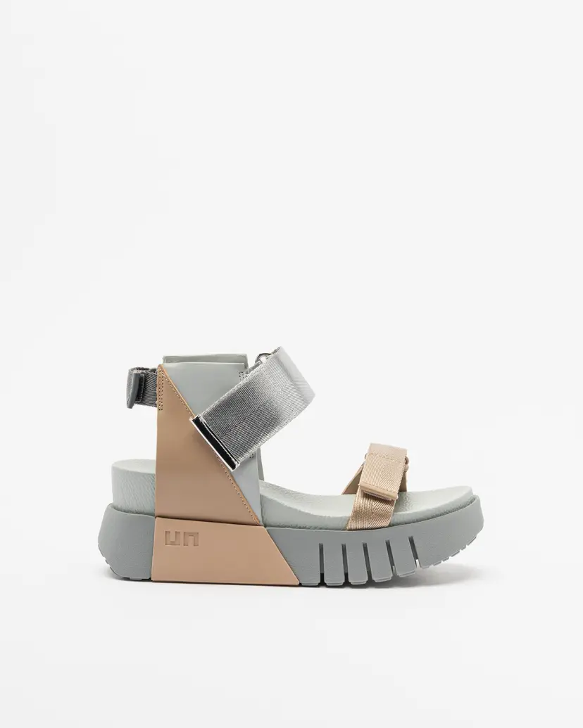 United Nude United Nude DELTA RUN Gray Platform sandals