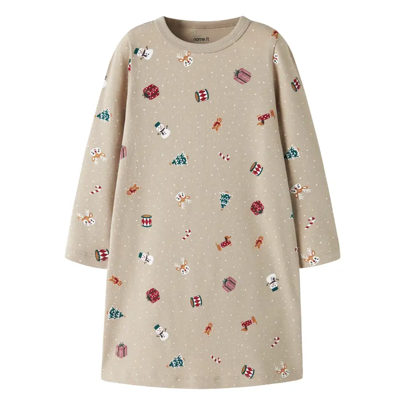 NAME IT Name It - Julepysj Nattkjole Vismas 2026 Pure Cashmere