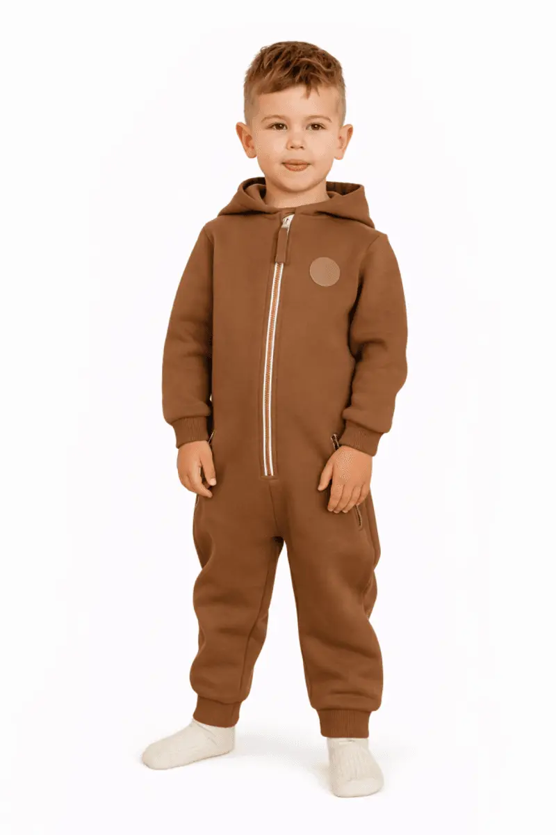 Bruse Bruse Bomull Jumpsuit, Gran, Partridge brun
