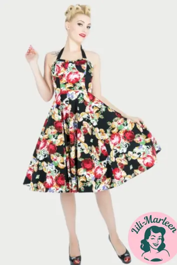 Lili Marleen Miss Susie Halter Floral Swing Dress