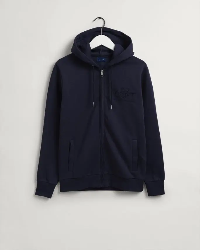 Gant TONAL ARCHIVE SHIELD ZIP HOODIE
