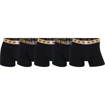 CR7 Cristiano Ronaldo CR7 Cristiano Ronaldo 5P Organic Cotton Trunks Svart/Guld bomull Herre