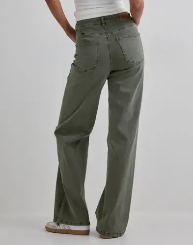 ONLY Only - Grønn - Onljuicy-Missouri Hw Wide Pant Pnt