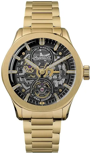 Ingersoll Ingersoll Herreklokke I16702 The Bronc Sort/Gulltonet stål Ø44 mm