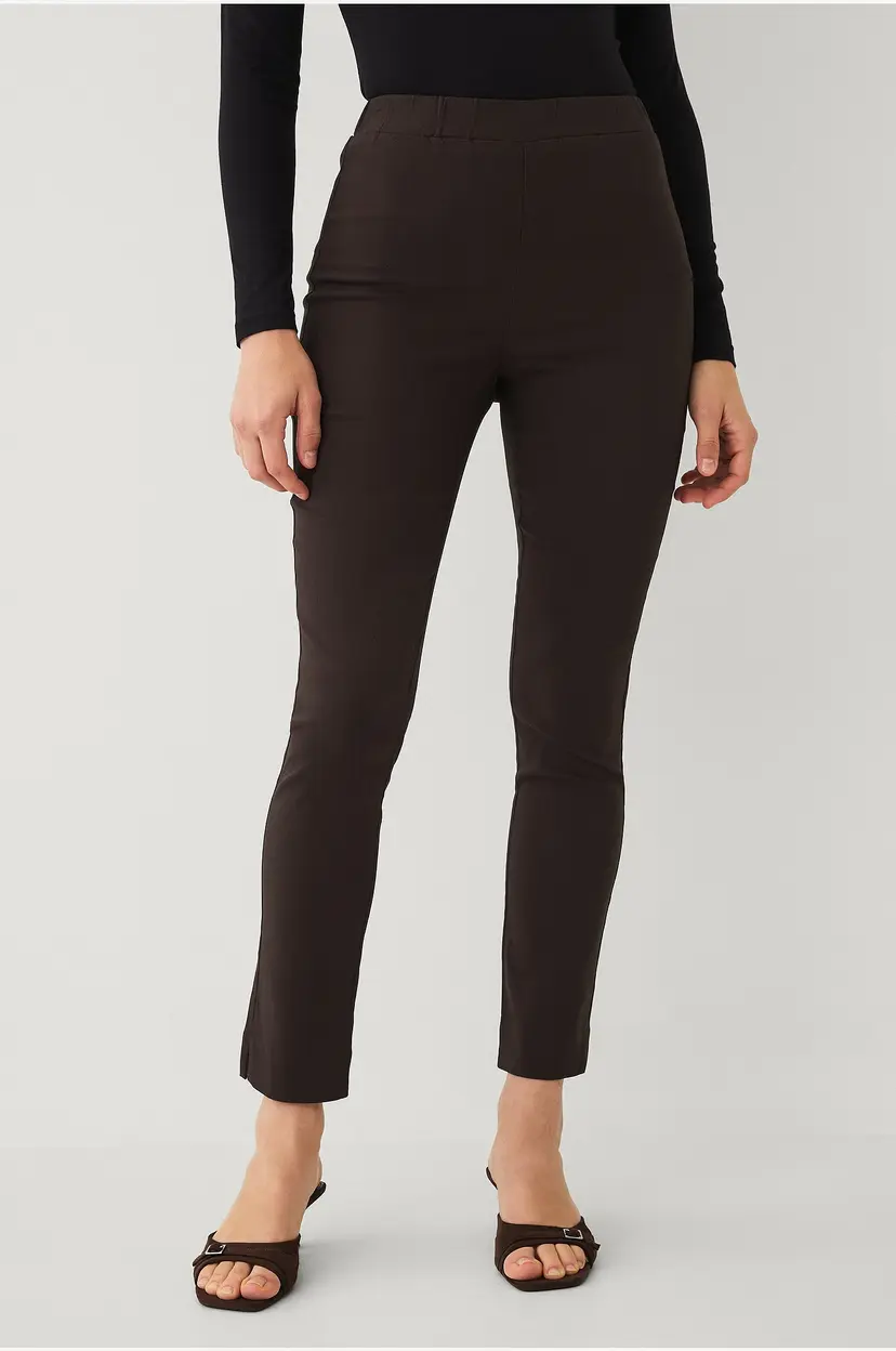 Ellos Collection Flexy Slim fit tregging i superstretch - Brun