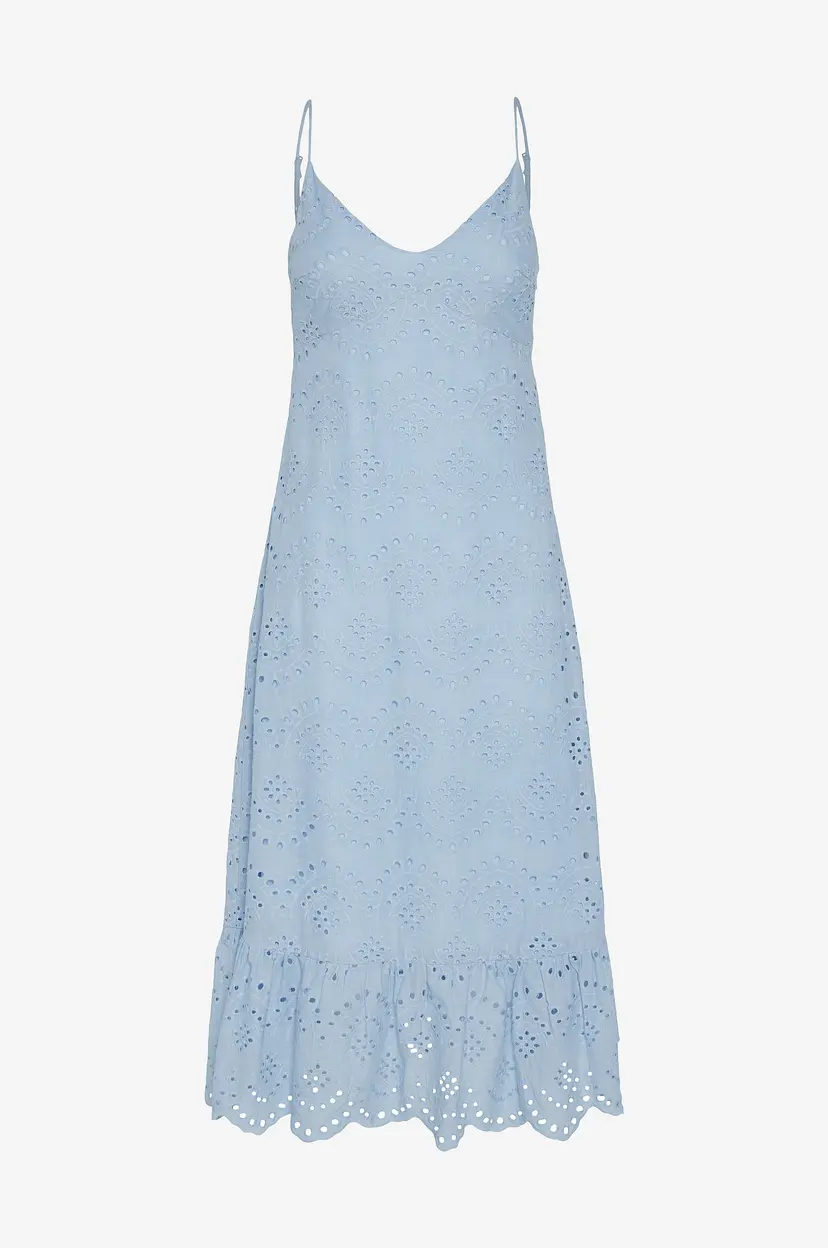 Pieces Kjole pcVilde Strap Dress Wvn - Blå