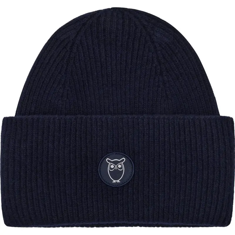 KnowledgeCotton Apparel KnowledgeCotton Apparel Wool Beanie RWS Total Eclipse