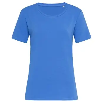 Stedman Stedman Claire Relaxed Women Crew Neck Blå ringspunnet bomull X-Large Dame