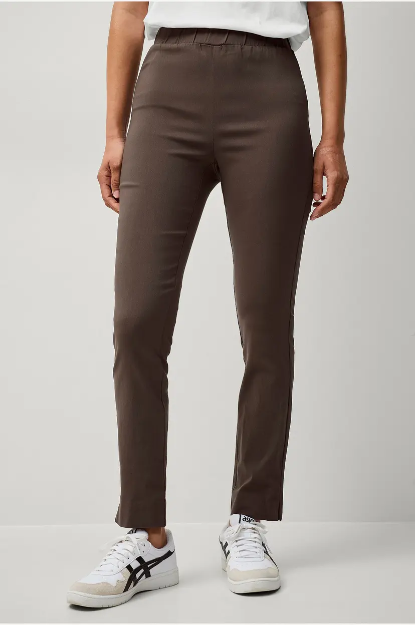 Ellos Collection Flexy Slim fit tregging i superstretch - Brun