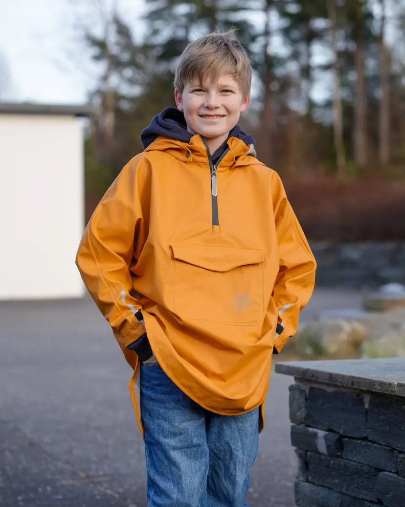 Kattnakken Kattnakken Regnponcho Barn og Junior Honning (7/10Y)
