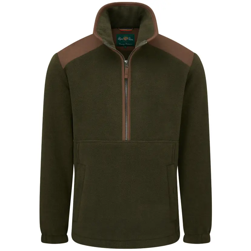 Alan Paine Alan Paine M's Aylsham Half Zip Fleece Green