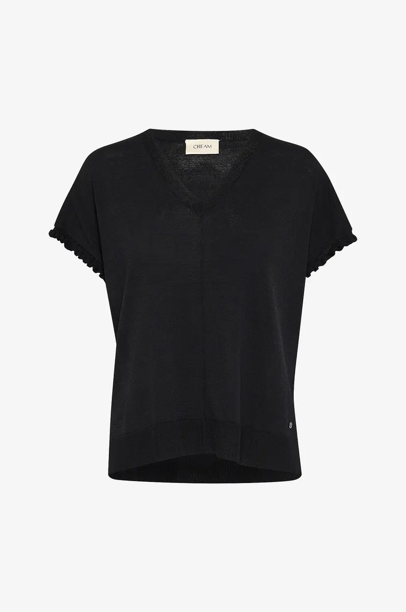 Cream Topp crMaro Knit Blouse - Svart