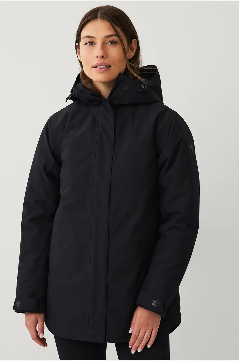 Áhkká Parka Urban Padded Parka W - Svart