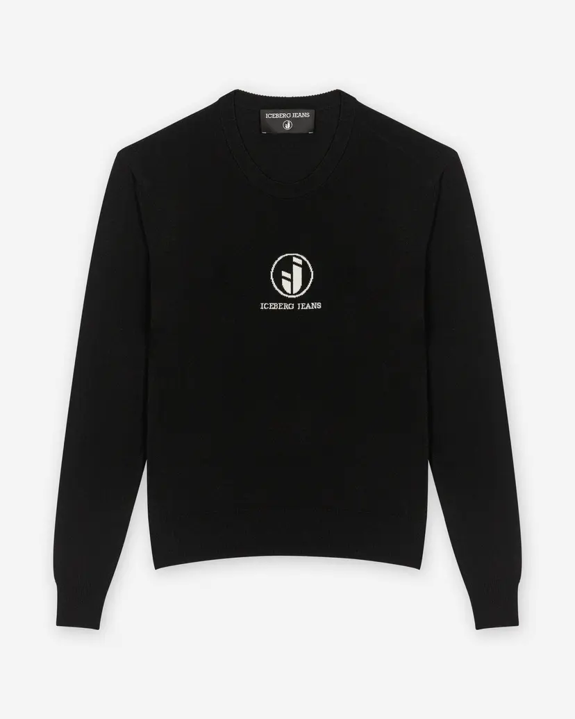 Iceberg Jeans Iceberg Jeans A1 Maglia Girocollo Black Sweatshirt