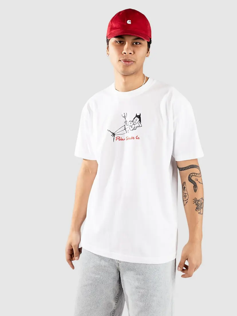 Polar Skate Polar Skate Devil Woman T-skjorte hvit