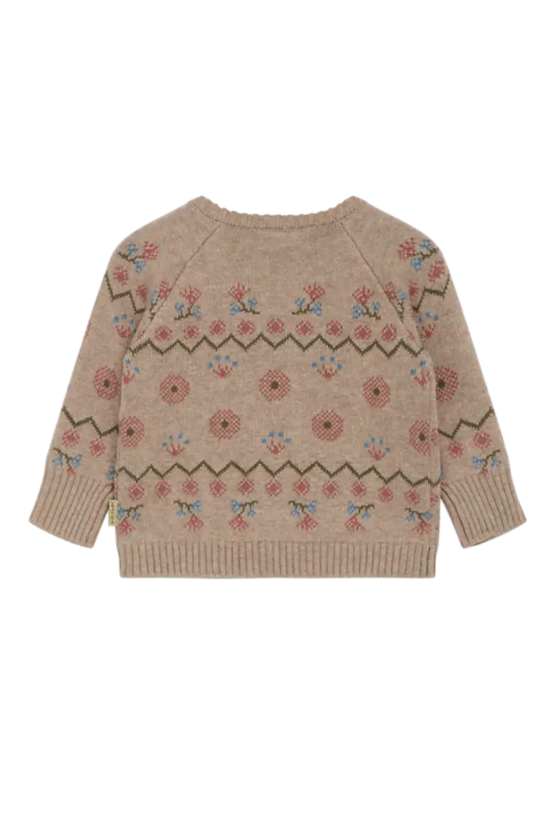 Hust and Claire Hust and Claire  Pusle Pullover Sand melange (74 / 9 mnd)