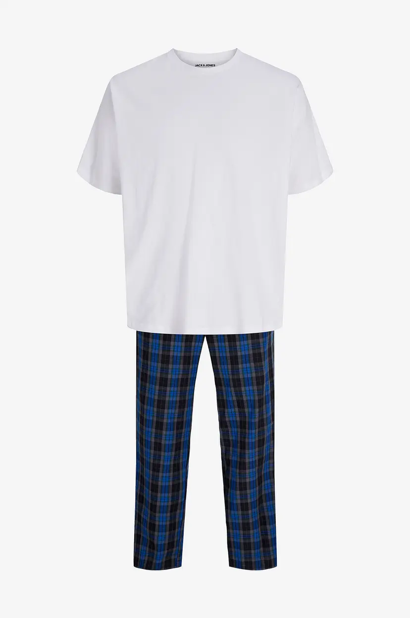 Jack & Jones Pyjamas jacFlorence SS Tee And Pants W - Hvit