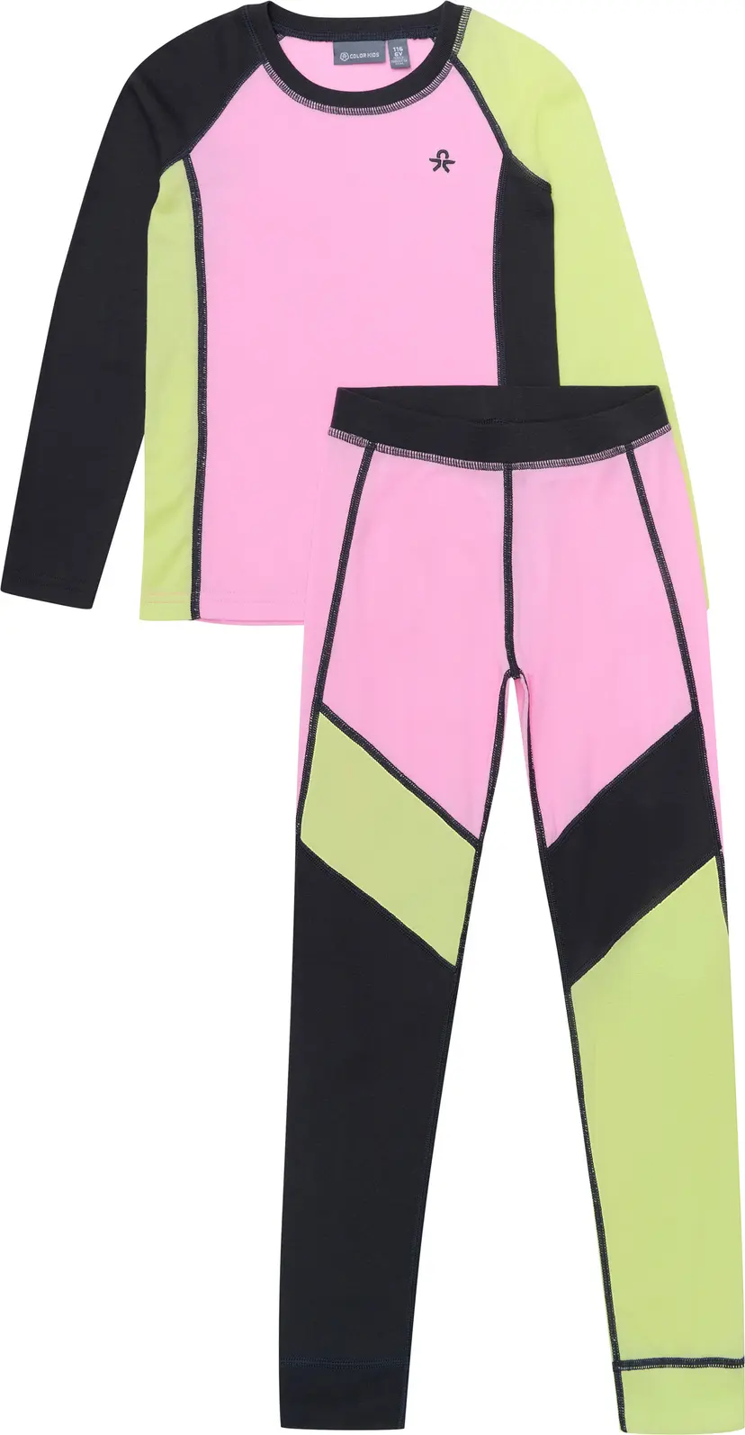 Color Kids Color Kids Juniors' Ski Underwear Colorblock Bonbon