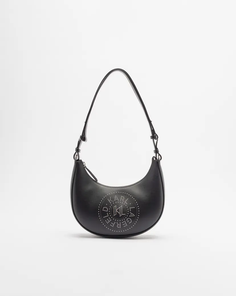 Karl Lagerfeld Karl Lagerfeld K/Circle Moonbag Studs Black Hobo bag