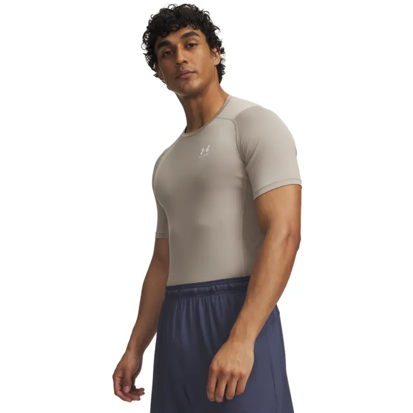 Under Armour Under Armour M's Heatgear Armour Comp Short Sleeve Timberwolf Taupe