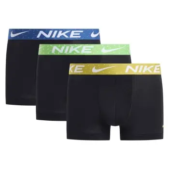 Nike Nike 3P Everyday Essentials Micro Trunks Svart/Grønn nylon Large Herre