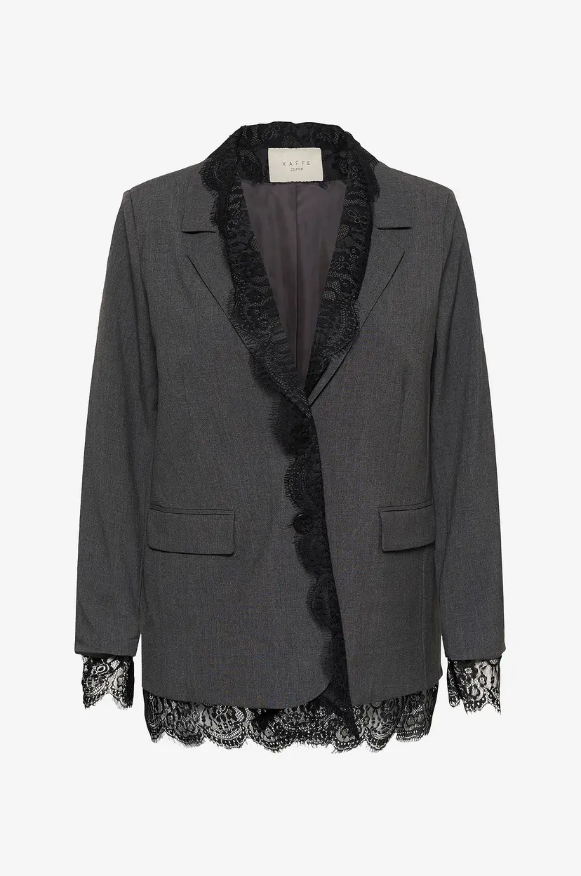KAFFE Curve Blazer KCriella Blazer - Grå
