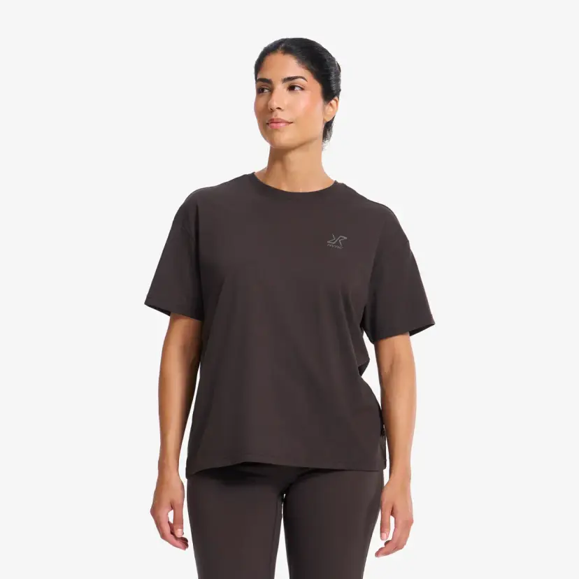 RevolutionRace Easy Relaxed T-shirt Dame Espresso